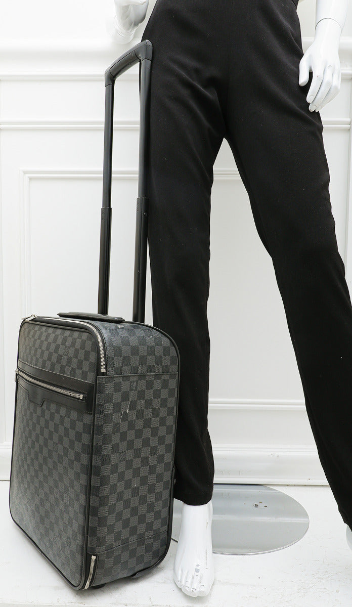 Louis Vuitton Graphite Pegase 45 Bag