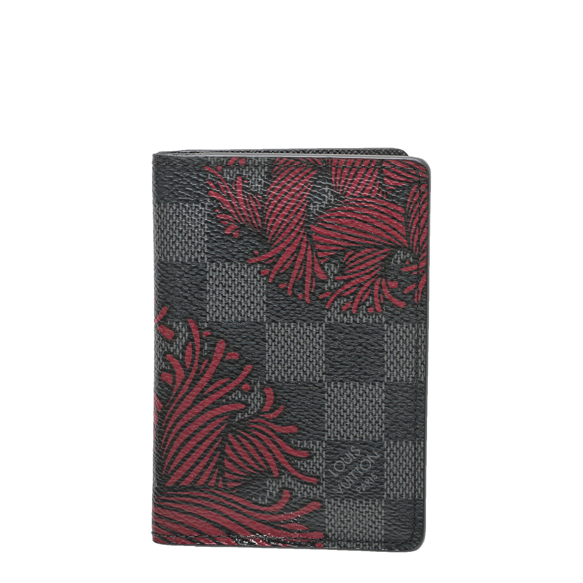 Louis Vuitton Graphite Red Rope Print Pocket Organizer-Louis Vuitton-THE CLOSET