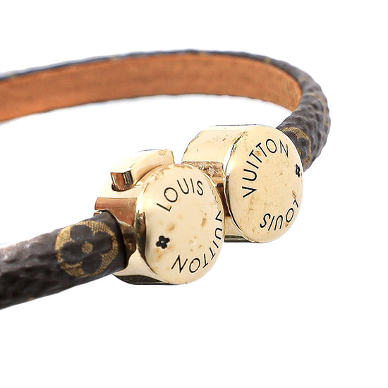 LOUIS VUITTON Historic Mini Monogram Canvas Bracelet Brown