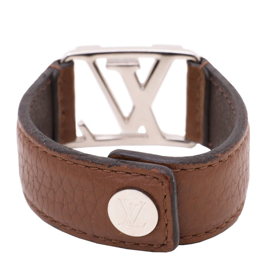 Louis Vuitton, Jewelry, Louis Vuitton Monogram Brasserie Hockenheim  Bracelet Brownblack Pvc