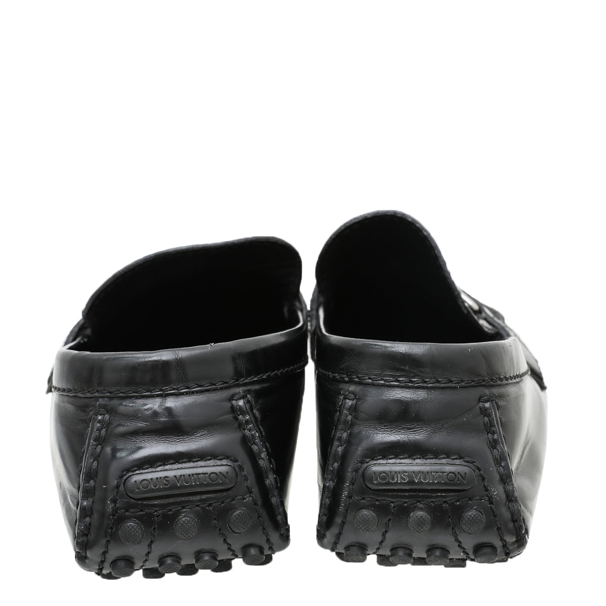 Louis Vuitton Black Hockenheim Moccasin Loafer 7.5-Louis Vuitton-THE CLOSET