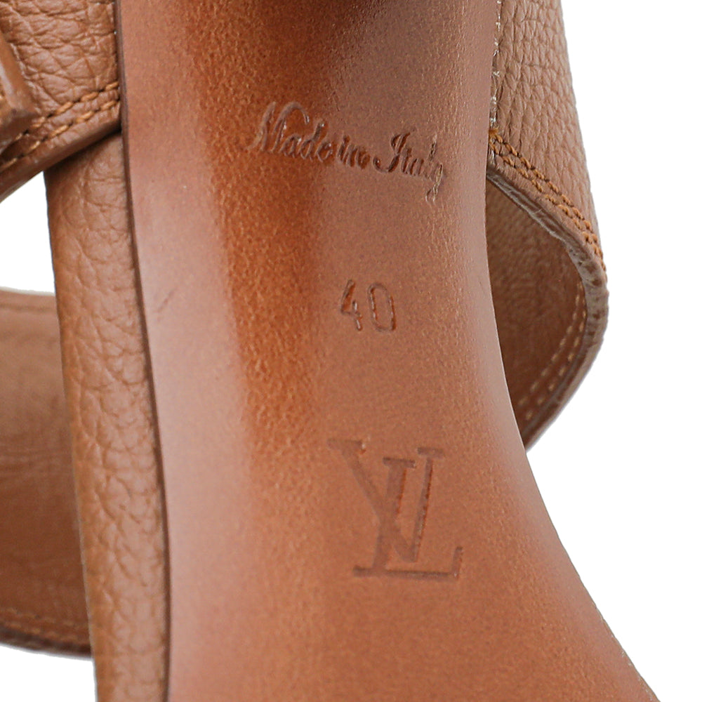Louis Vuitton Black Leather Horizon Platform Sandals Size 37 Louis Vuitton
