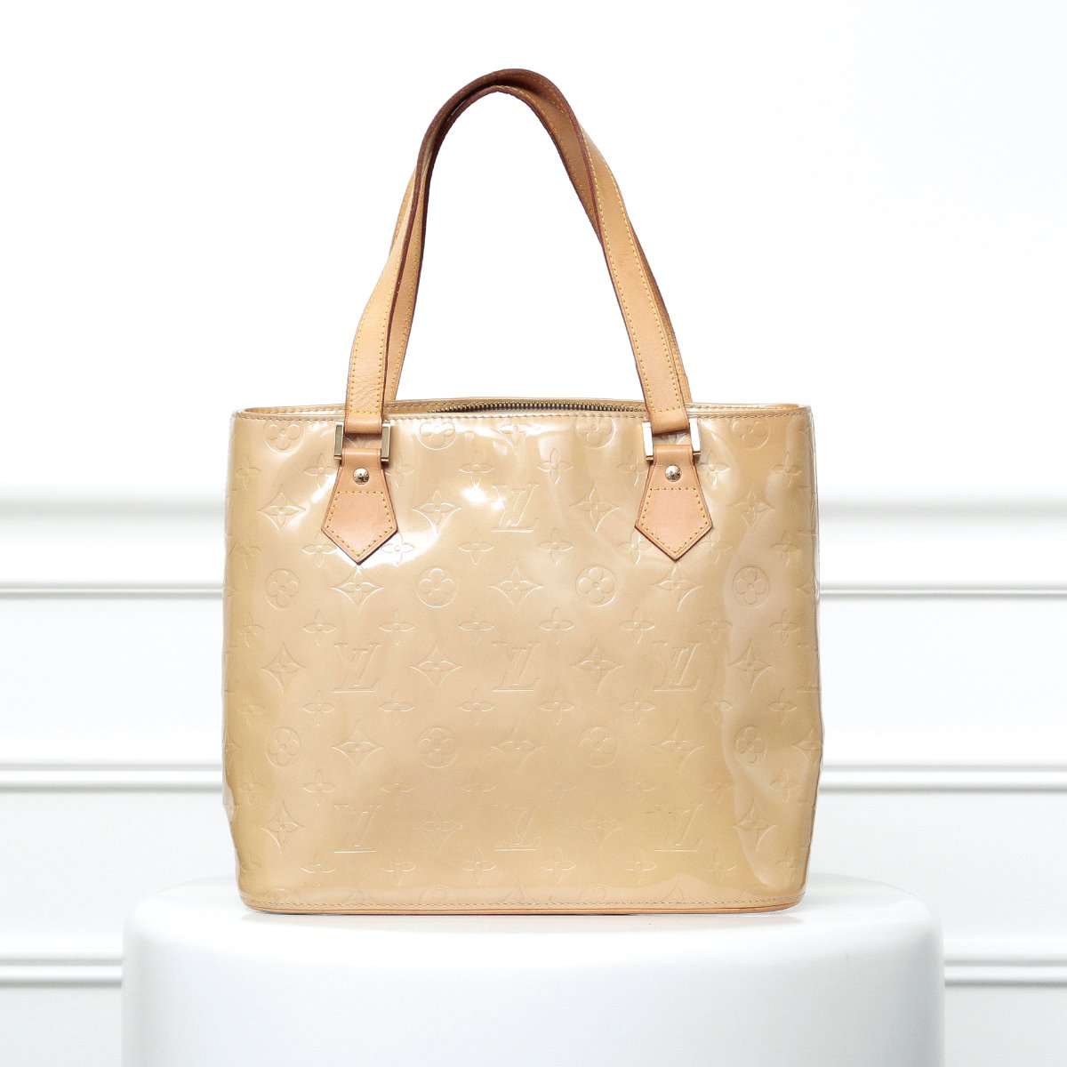 Louis Vuitton Beige Vernis Houston Bag-Louis Vuitton-THE CLOSET