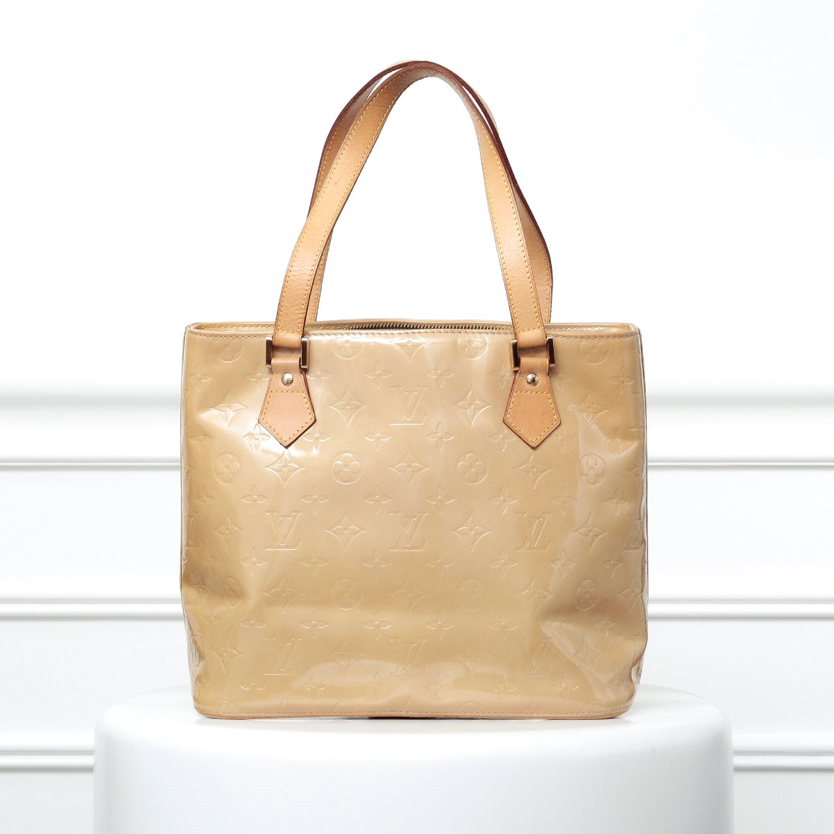 Louis Vuitton Beige Vernis Houston Bag-Louis Vuitton-THE CLOSET