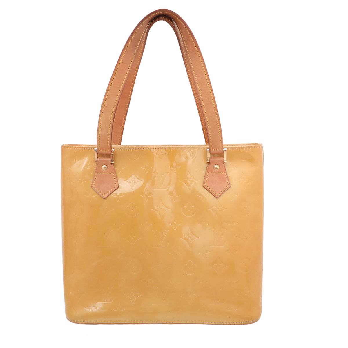 Louis Vuitton Yellow Monogram Vernis Houston Bag-Louis Vuitton-THE CLOSET
