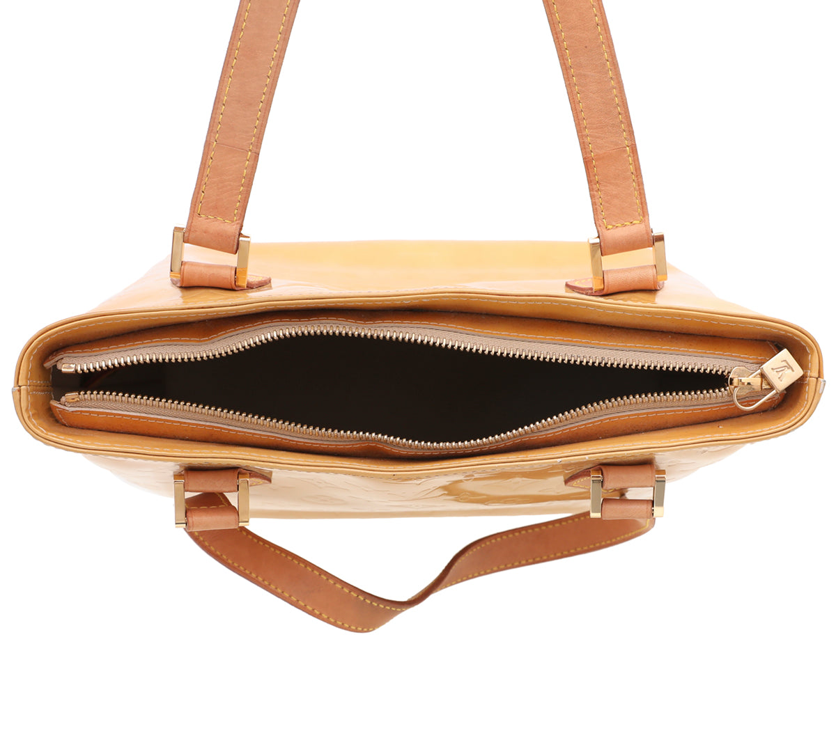 Louis Vuitton Yellow Monogram Vernis Houston Bag-Louis Vuitton-THE CLOSET