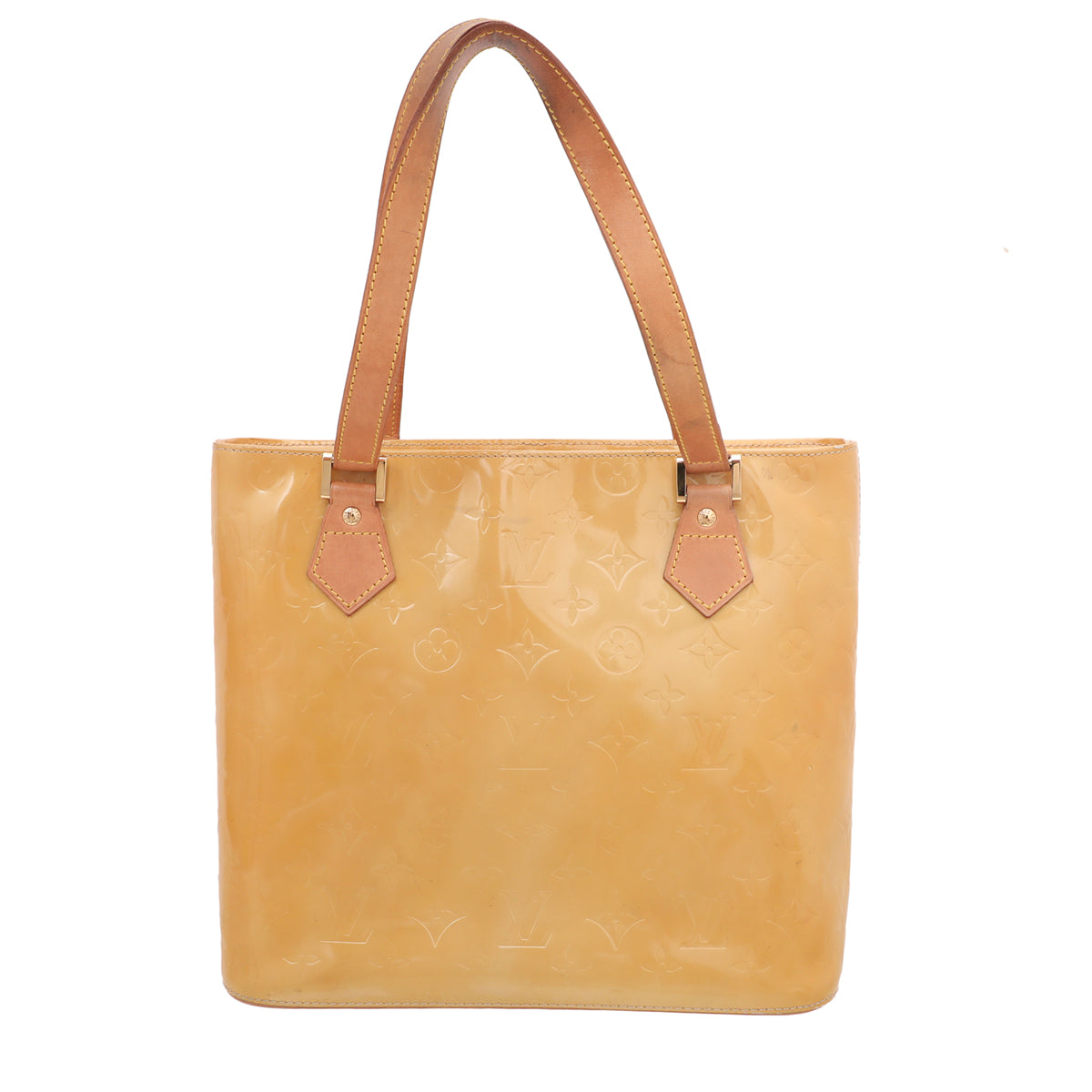 Louis Vuitton Yellow Monogram Vernis Houston Bag-Louis Vuitton-THE CLOSET