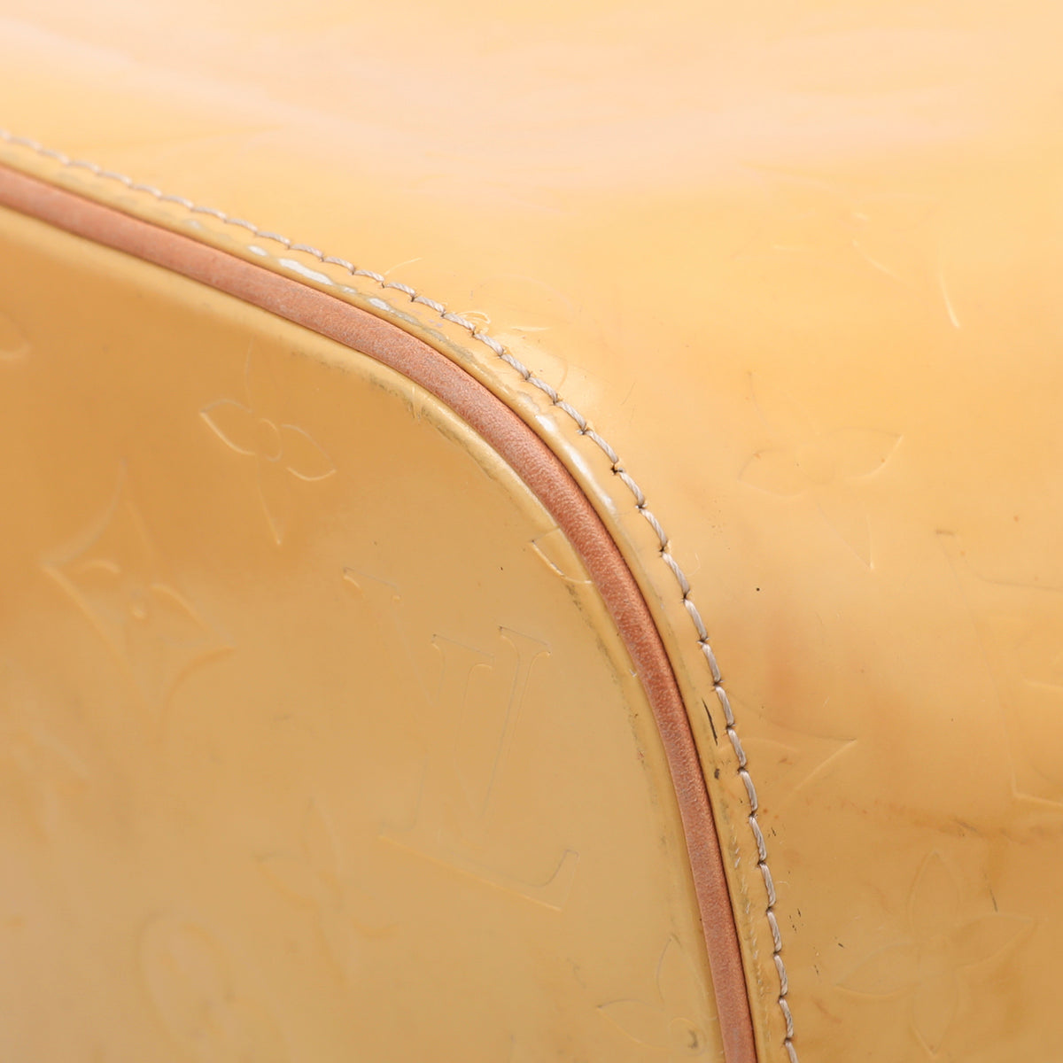 Louis Vuitton Yellow Monogram Vernis Houston Bag-Louis Vuitton-THE CLOSET