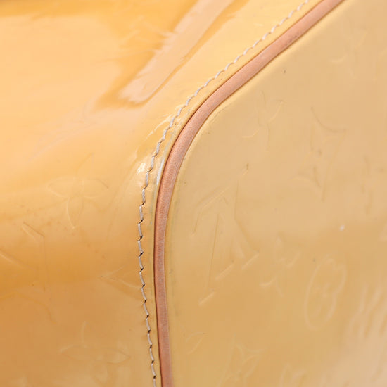 Louis Vuitton Yellow Monogram Vernis Houston Bag