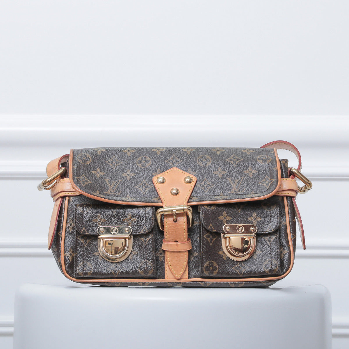 Louis Vuitton Brown Hudson Bag