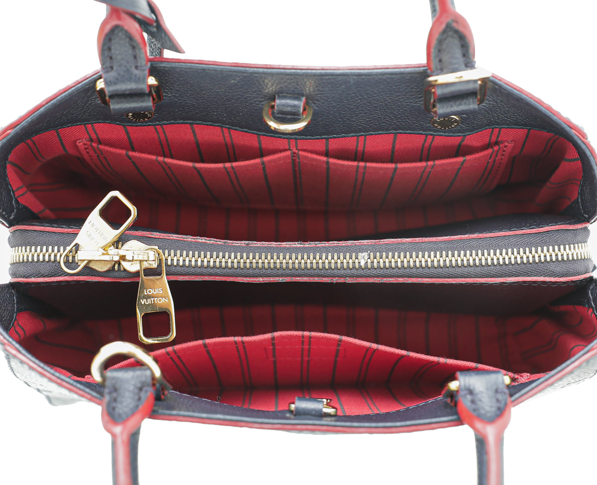 Louis Vuitton Marine Rouge Monogram Empreinte Montaigne BB Bag-Louis Vuitton-THE CLOSET