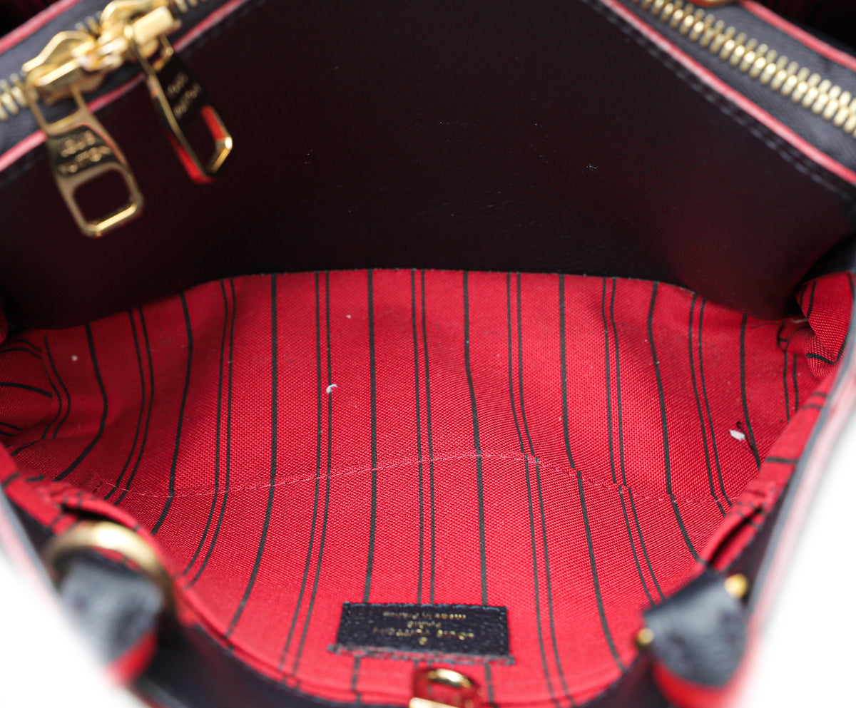 Louis Vuitton Marine Rouge Monogram Empreinte Montaigne BB Bag-Louis Vuitton-THE CLOSET