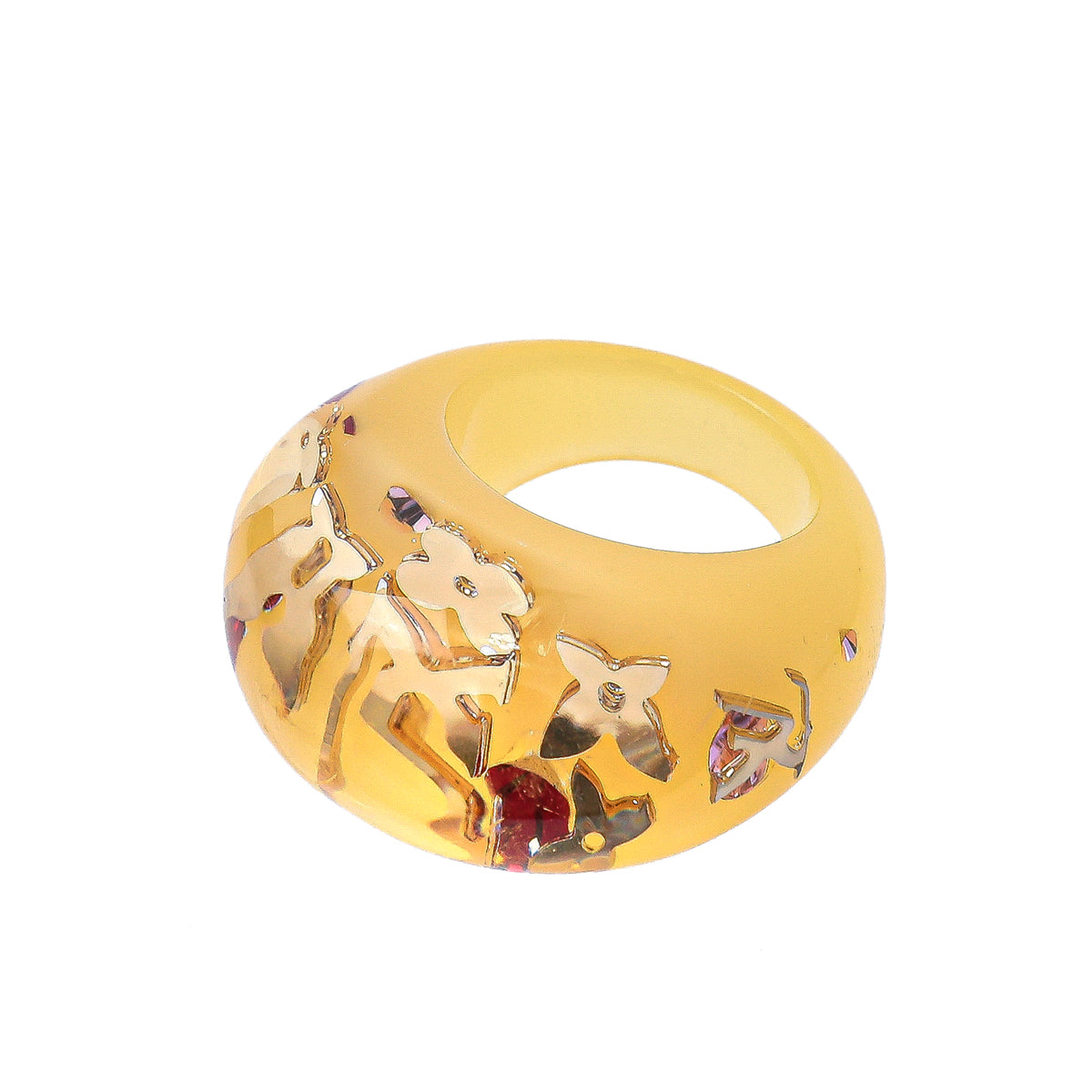 Louis Vuitton Yellow Inclusion Ring Medium-Louis Vuitton-THE CLOSET
