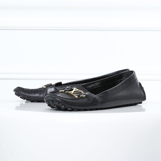 Louis Vuitton Black Initial Loafers Size 39