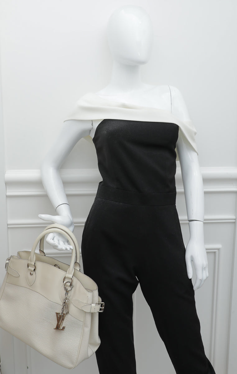Louis Vuitton Ivory Passy PM Bag w- LV Bag Charm-Louis Vuitton-THE CLOSET