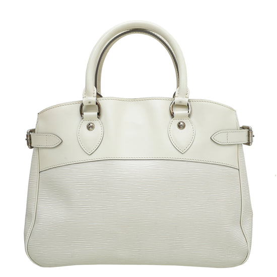 Louis Vuitton Ivory Passy PM Bag w- LV Bag Charm