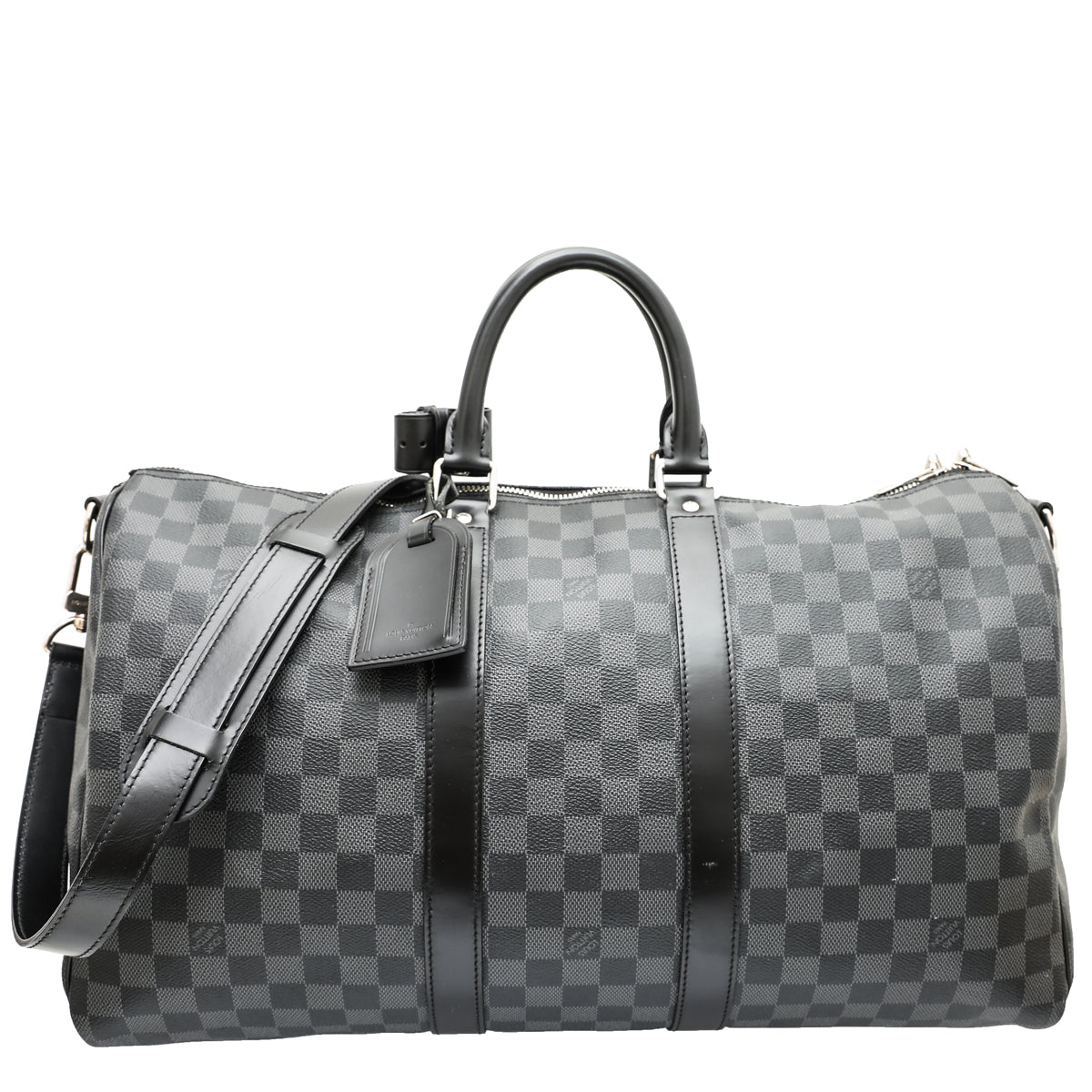 Louis Vuitton Graphite Keepall Bandouliere 45 Bag-Louis Vuitton-THE CLOSET