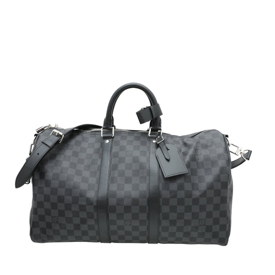 Louis Vuitton Graphite Keepall Bandouliere 45 Bag