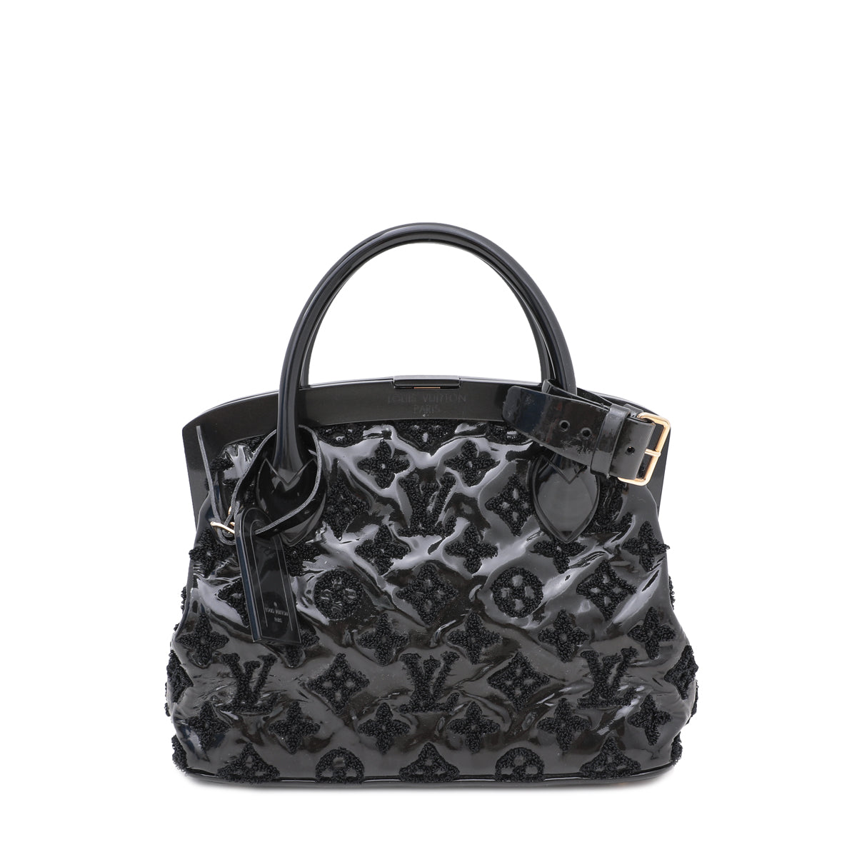 Louis Vuitton LE Black Monogram Fascination Lockit Frame Bag – The