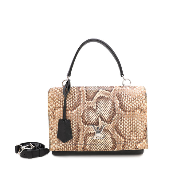 Louis Vuitton Bicolor Lock Me II Python Bag