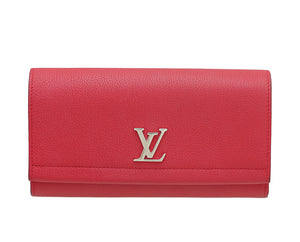 Louis Vuitton Red Lockme II Wallet
