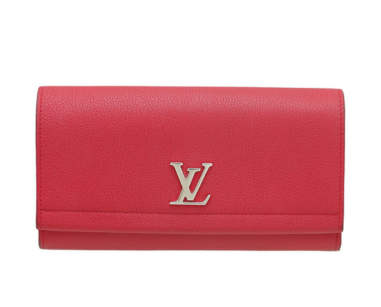 Louis Vuitton Red Lockme II Wallet