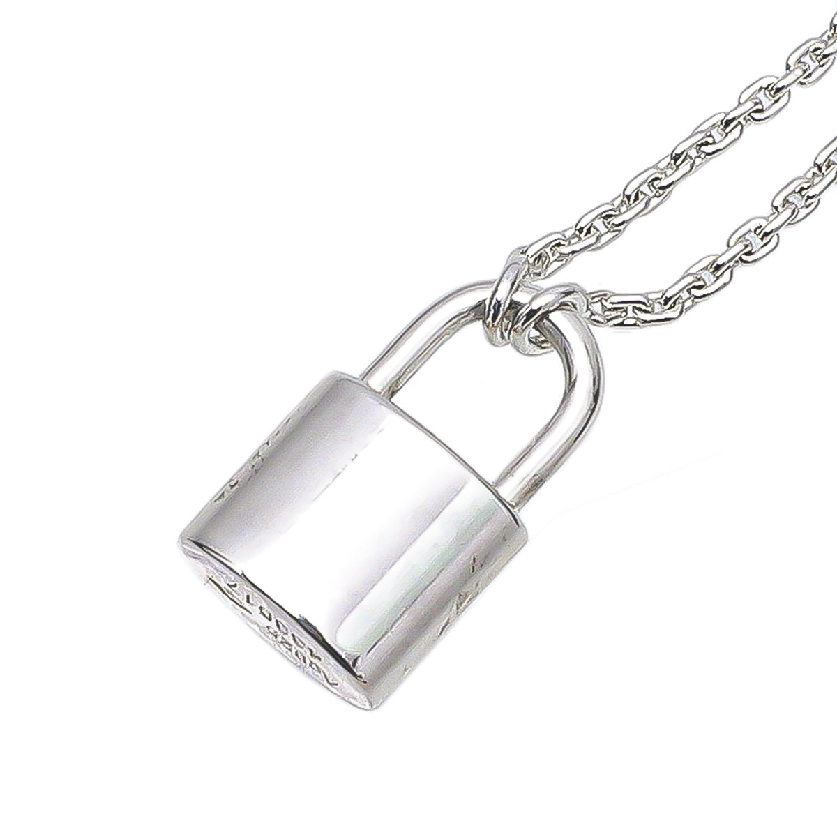 Louis Vuitton Silver Lockit Pendant Necklace