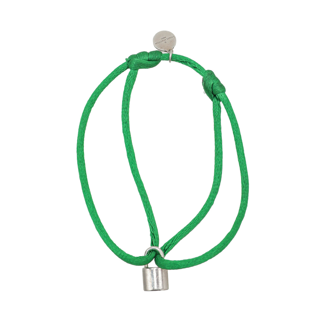 Louis Vuitton Bracelet Clip It Green Leather ref.963648 - Joli Closet