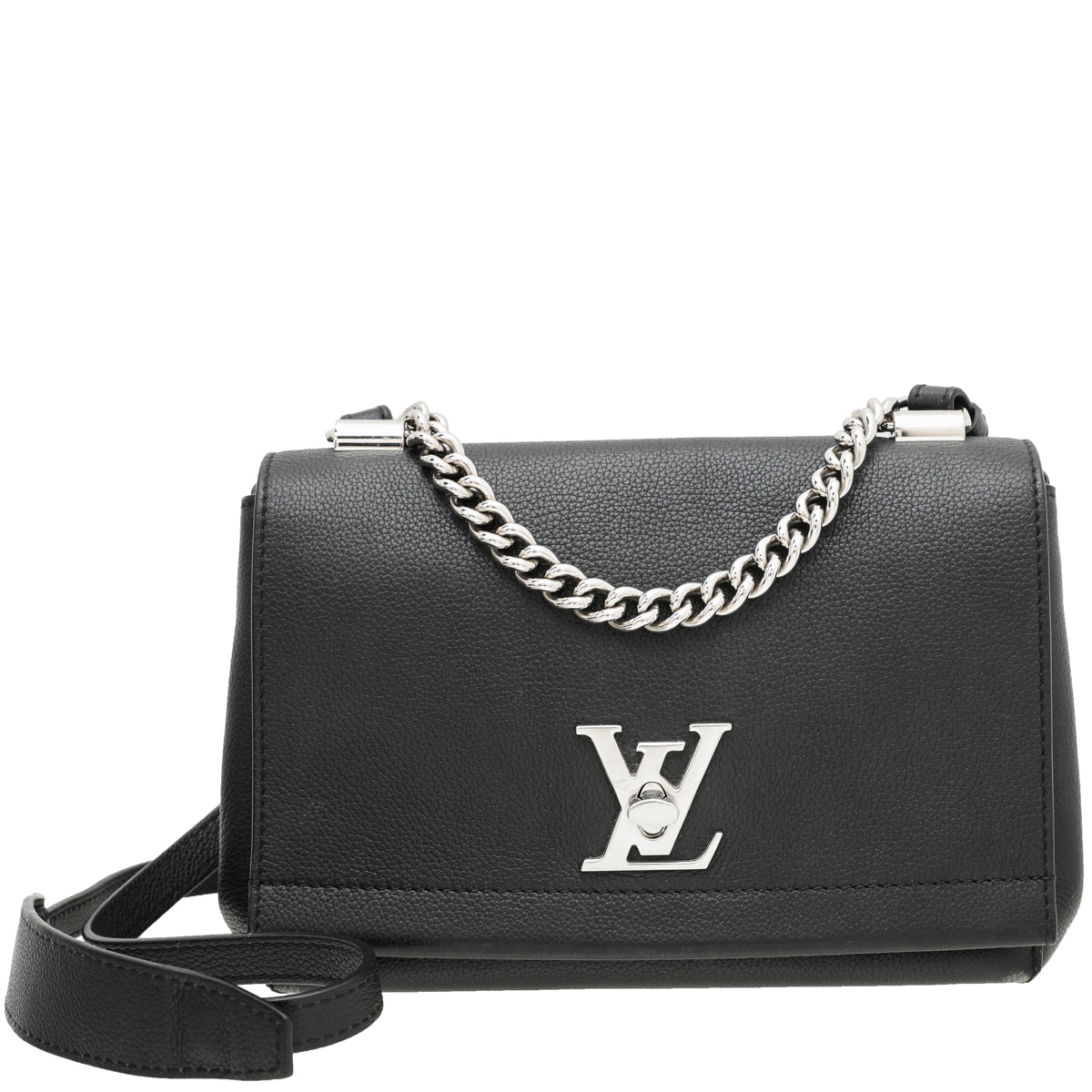 Louis Vuitton Noir Lockme II BB Flap Bag-Louis Vuitton-THE CLOSET