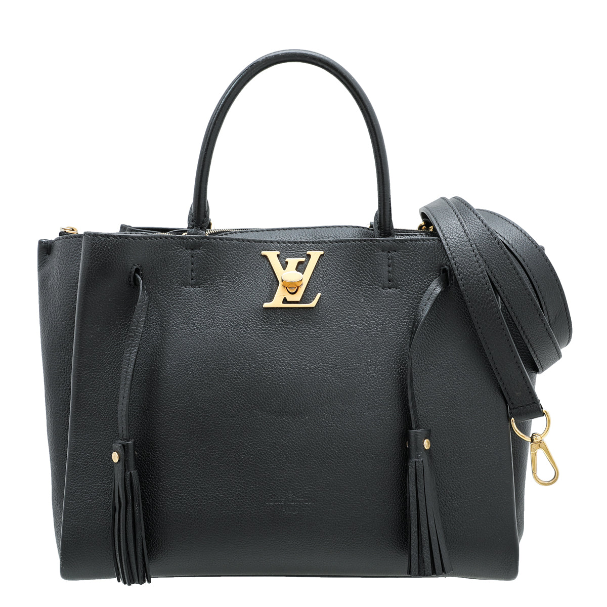 Louis Vuitton Noir Lockmeto Tote Bag-Louis Vuitton-THE CLOSET