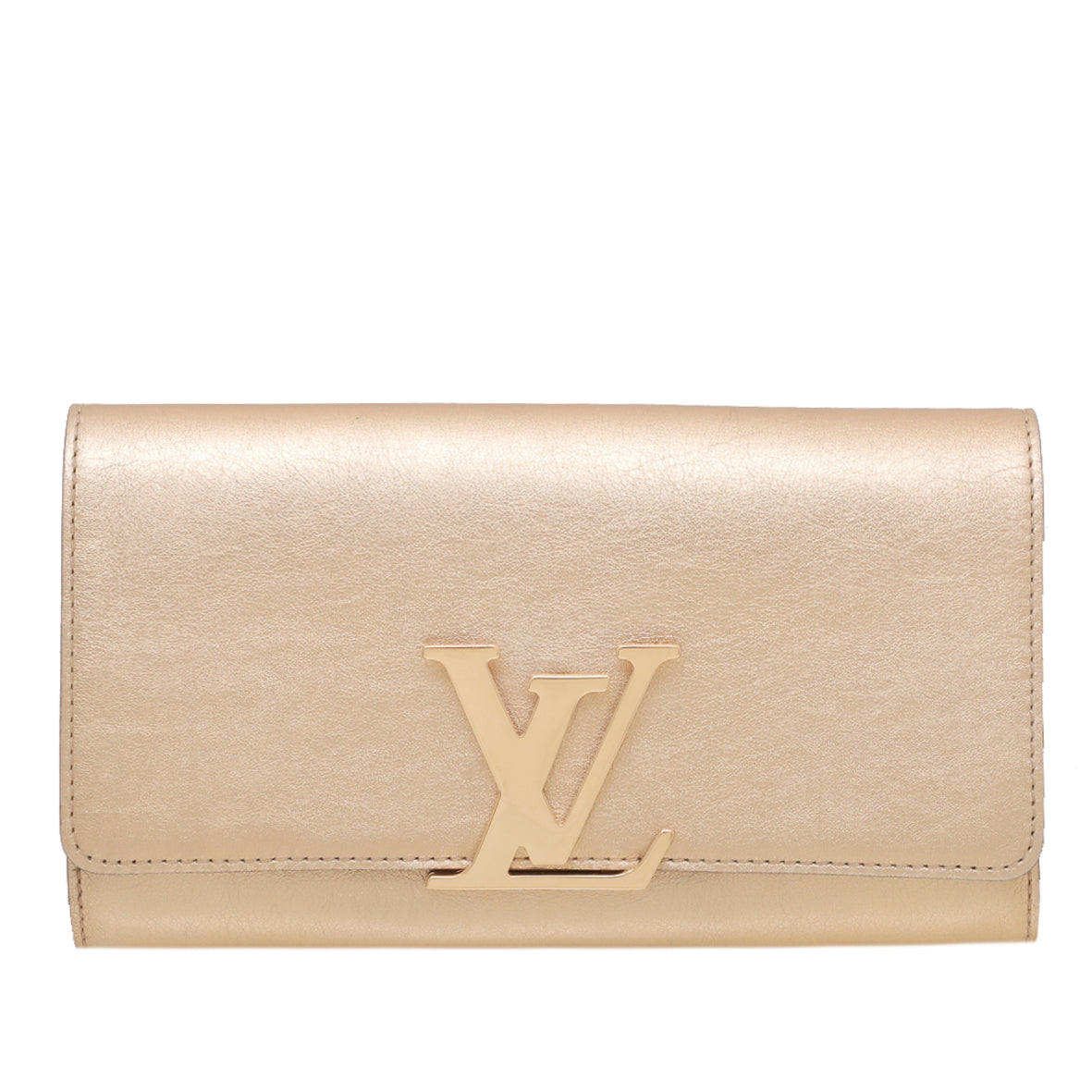 Louis Vuitton Metallic Gold Louise Clutch-Louis Vuitton-THE CLOSET