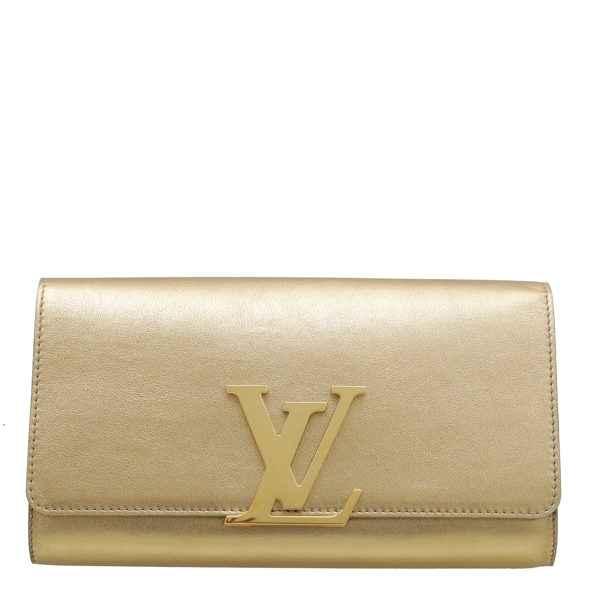Louis Vuitton Metallic Gold Louise EW Clutch-Louis Vuitton-THE CLOSET