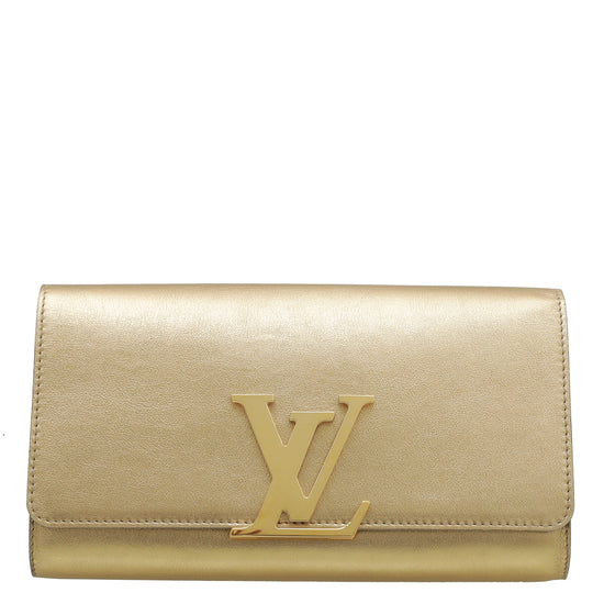 Louis Vuitton Metallic Gold Louise EW Clutch