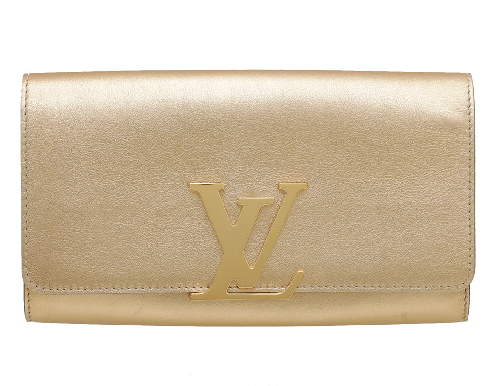 Louis Vuitton louise Metallic Gold EW Clutch-Louis Vuitton-THE CLOSET