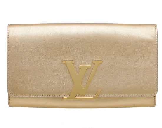 Louis Vuitton louise Metallic Gold EW Clutch