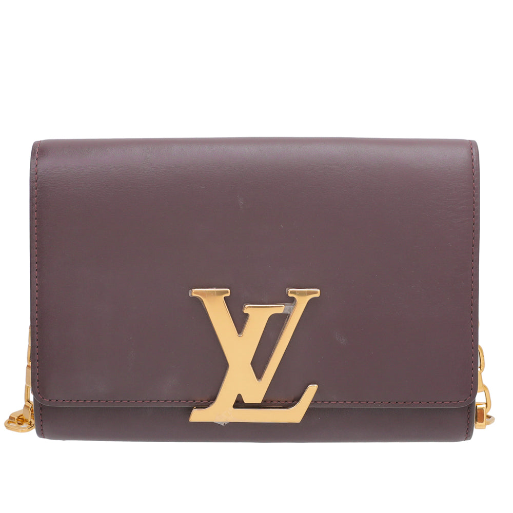 Louis Vuitton Violet Louise Matte Chain Clutch-Louis Vuitton-THE CLOSET