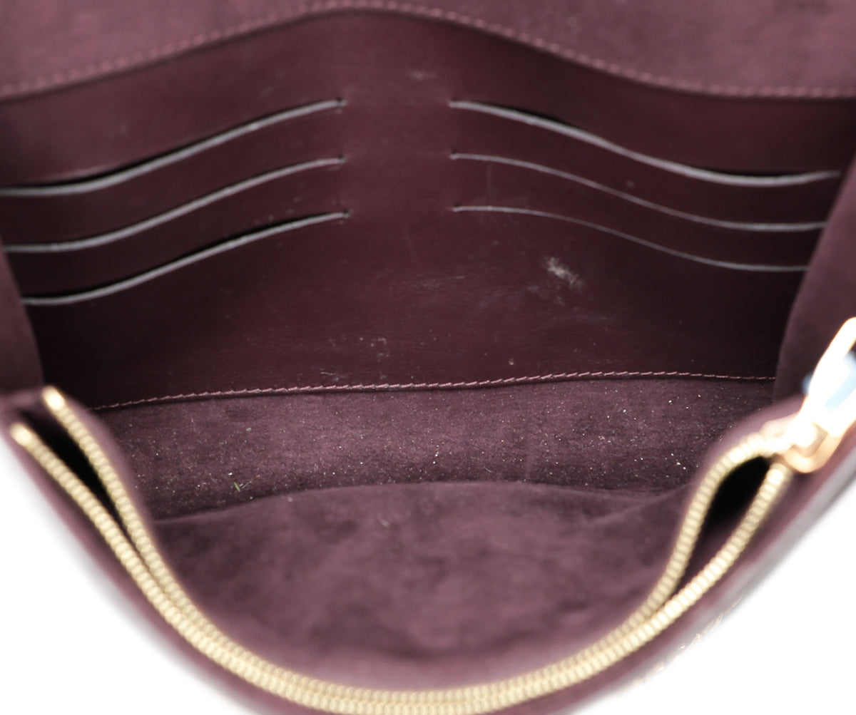 Louis Vuitton Violet Louise Matte Chain Clutch-Louis Vuitton-THE CLOSET