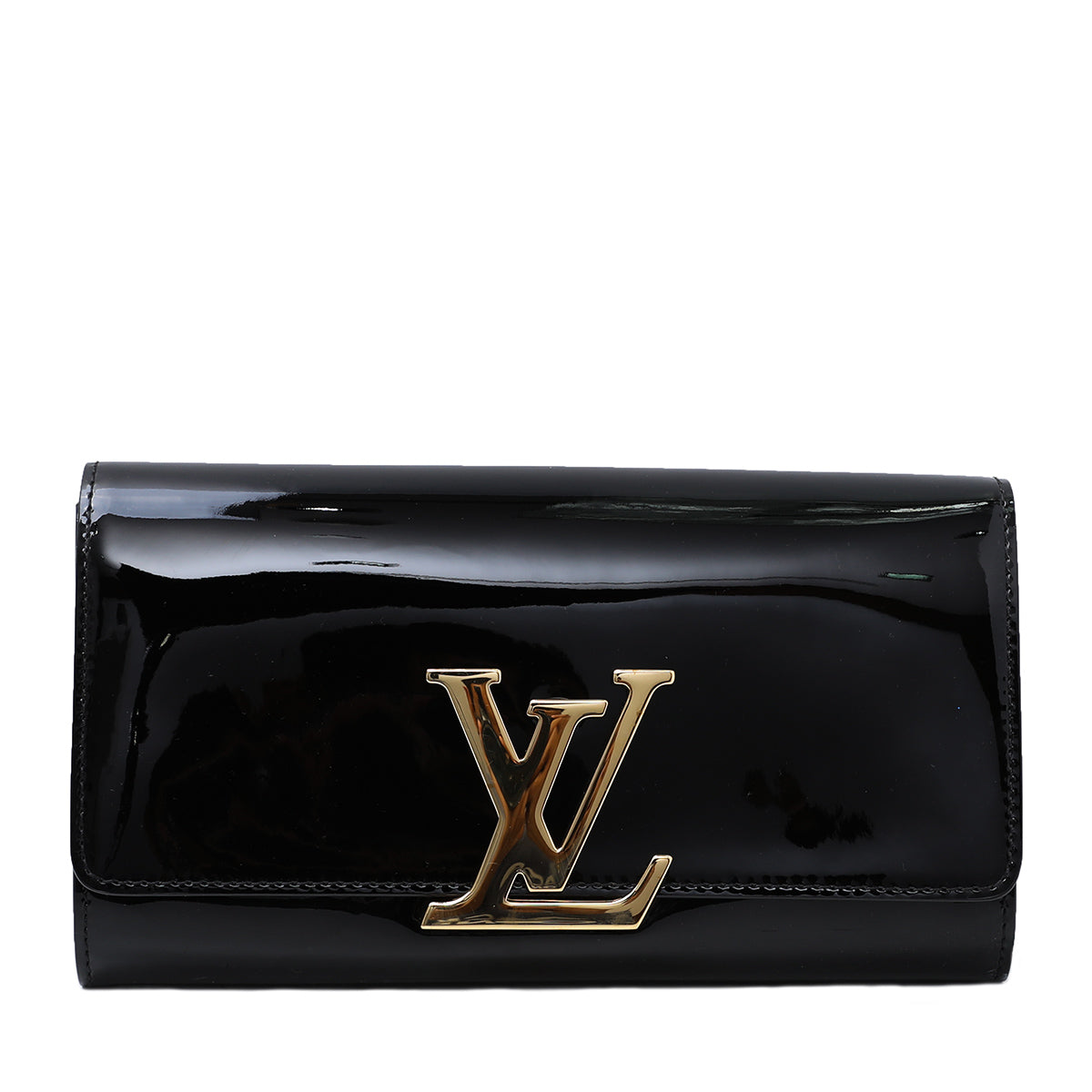 Louis Vuitton Black Louise Clutch-Louis Vuitton-THE CLOSET