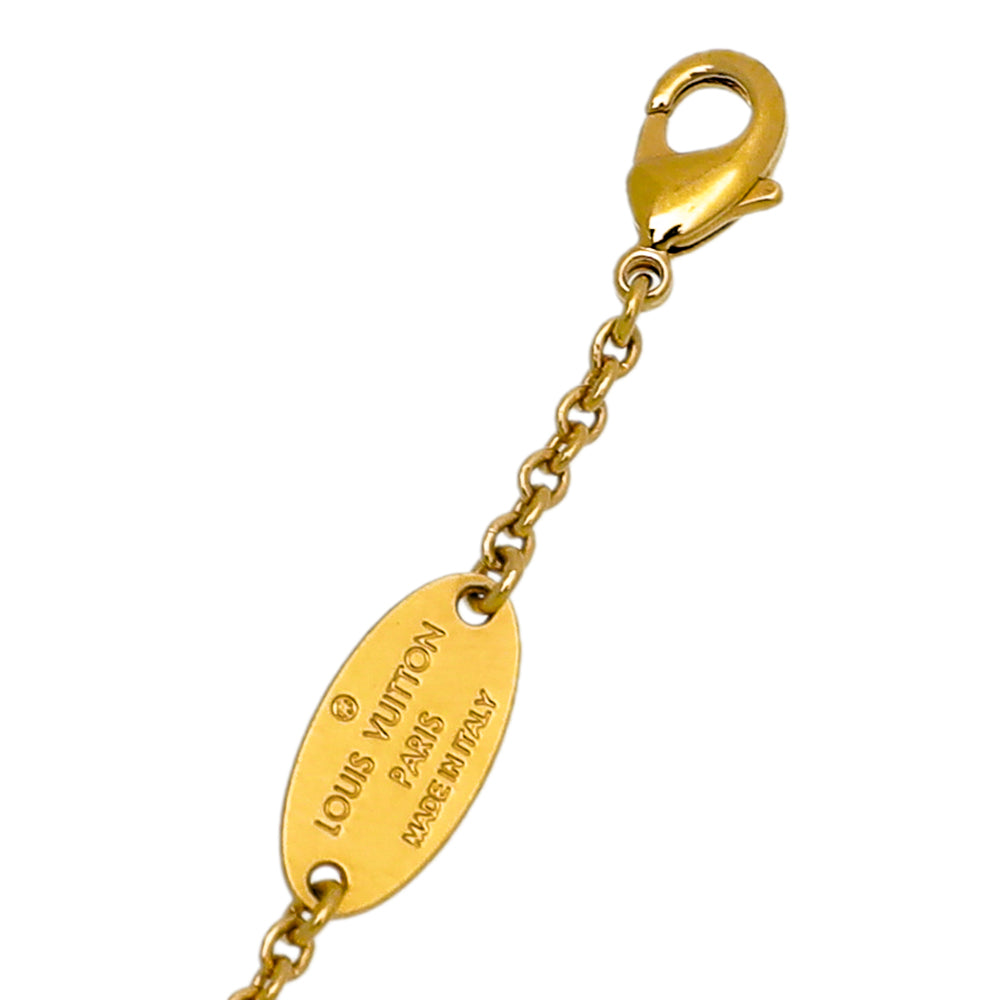 Louis Vuitton Gold Finish LV and Me Letter R Bracelet