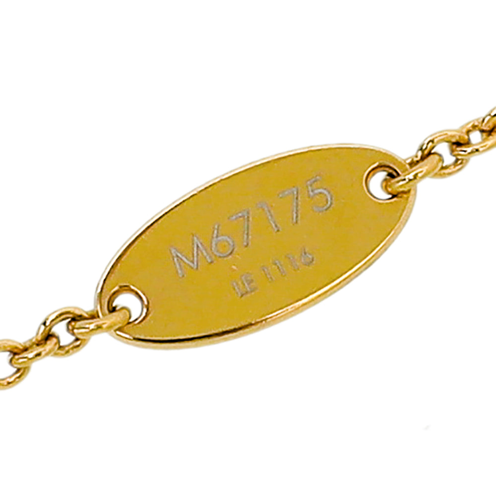 Louis Vuitton Gold Finish LV and Me Letter R Bracelet