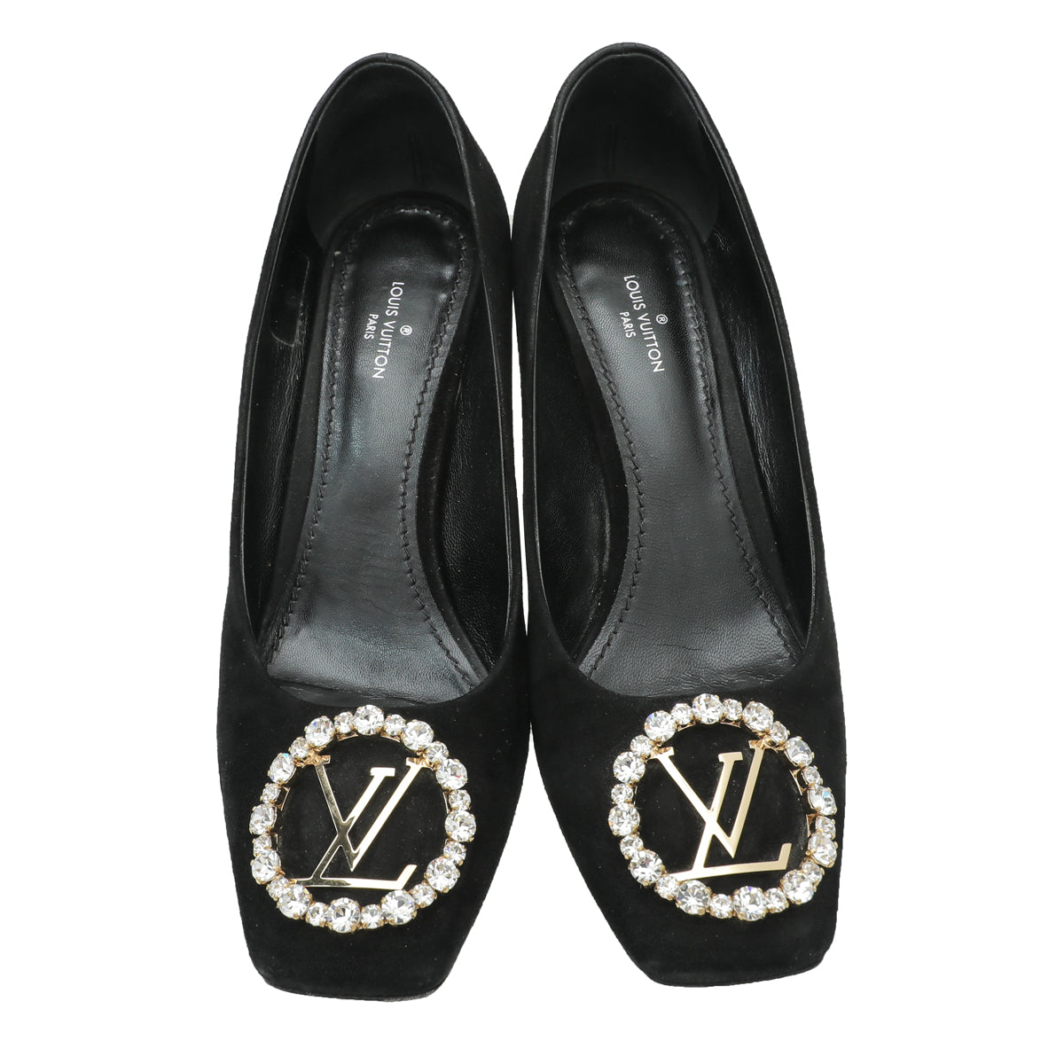 Louis Vuitton LV Women Madeleine Pump in Suede Baby Goat Leather with  Oversized LV Circle 8 cm Heel-Black - LULUX