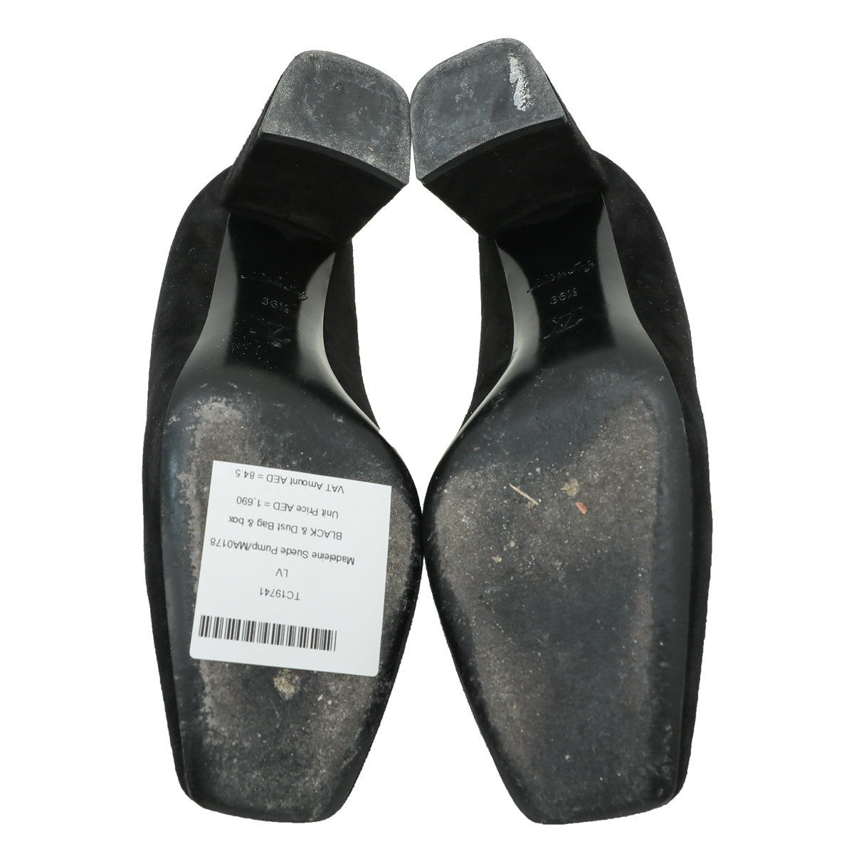 Louis Vuitton Black Suede Madeleine Pump 36.5-Louis Vuitton-THE CLOSET