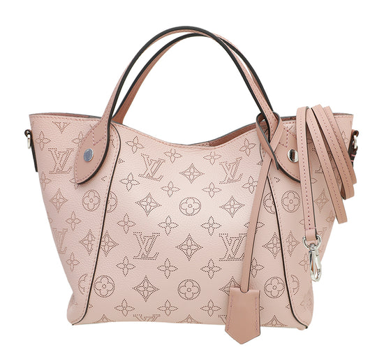 Louis Vuitton, Bags, Authentic Louis Vuitton Hina Pm Magnolia Small Tote  Crossbody Pink Perforated