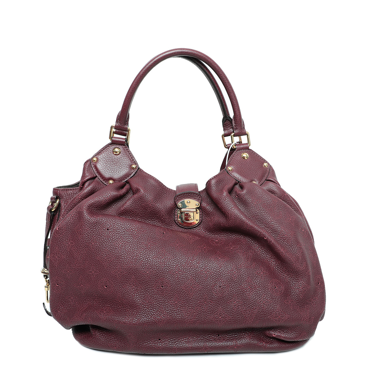 Louis Vuitton Maroon Mahina Tote Bag-Louis Vuitton-THE CLOSET