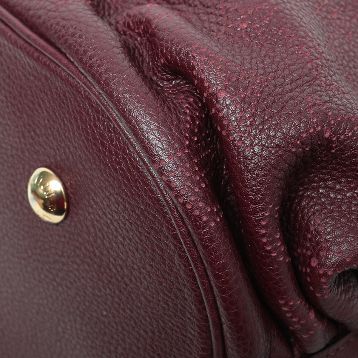 Louis Vuitton Maroon Mahina Tote Bag-Louis Vuitton-THE CLOSET