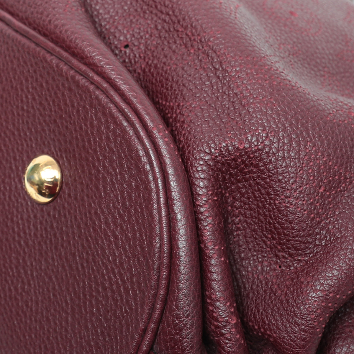 Louis Vuitton Maroon Mahina Tote Bag-Louis Vuitton-THE CLOSET