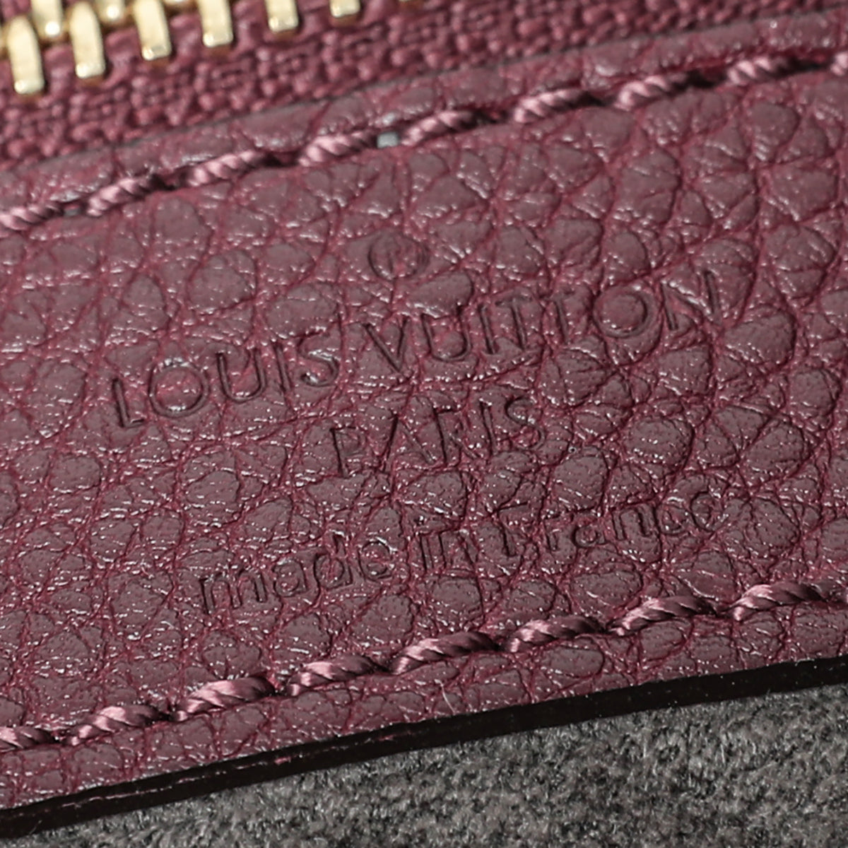 Louis Vuitton Maroon Mahina Tote Bag