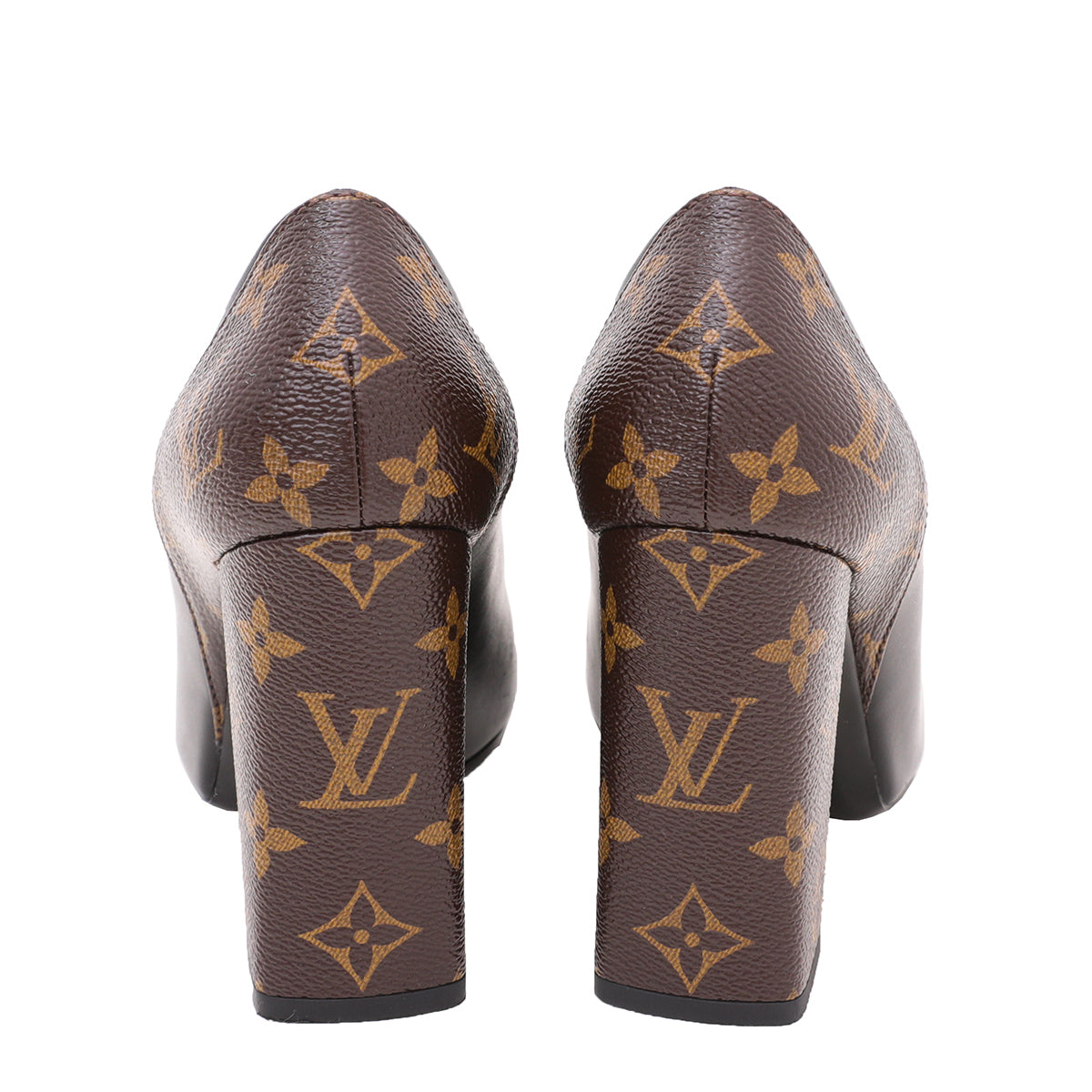 Louis Vuitton Black Monogram Matchmake Pump 39-Louis Vuitton-THE CLOSET