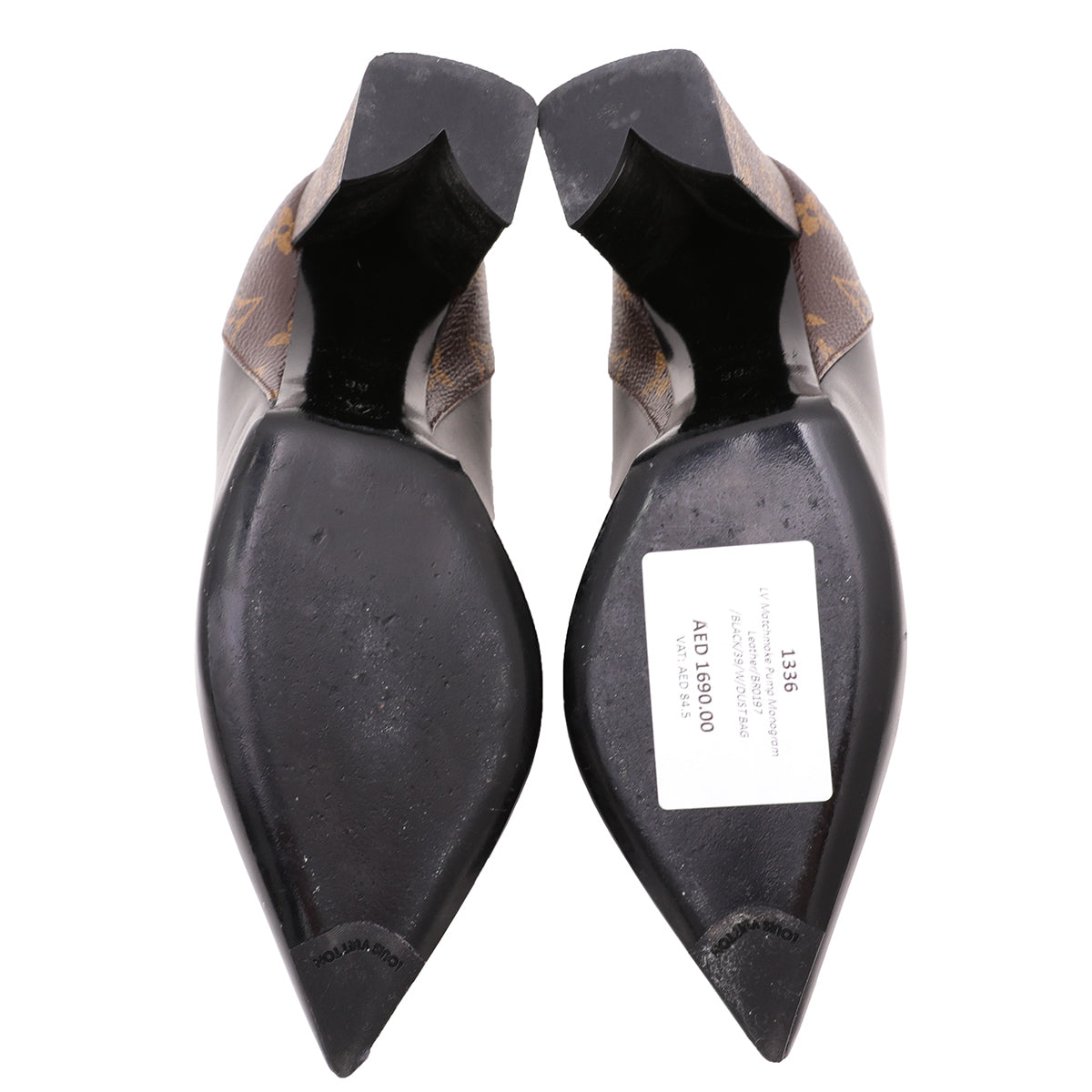 Louis Vuitton Black Monogram Matchmake Pump 39-Louis Vuitton-THE CLOSET