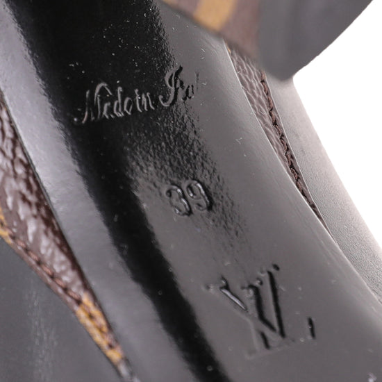 Louis Vuitton Black Monogram Matchmake Pump 39